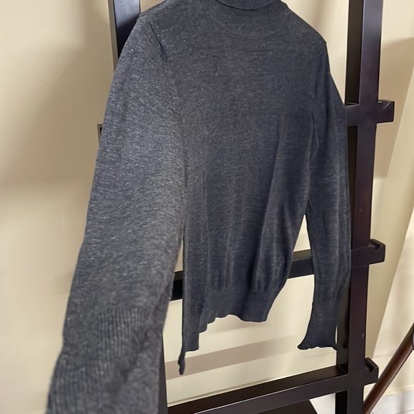 Zara turtle neck knit charcoal grey top - Picture 7 of 11